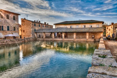 Bagno Vignoni ist Weltkulturerbe.