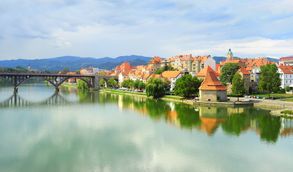Vista di Maribor in Slovenia