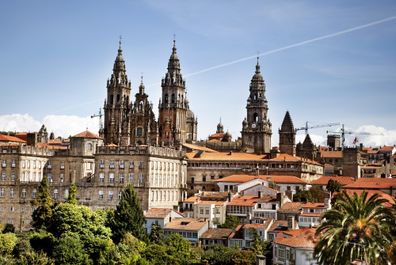 Santiago de Compostela in Spain 